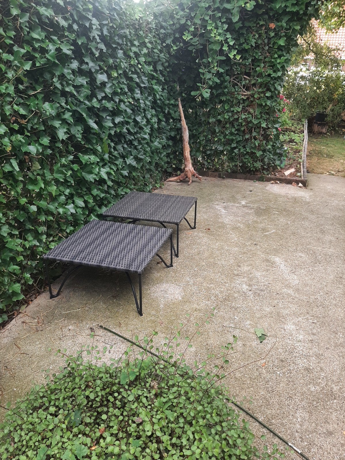 2 x IKEA Jutholmen voetenbank/bijzettafel/bankje, nieuw, Ophalen, Nieuw, Wicker