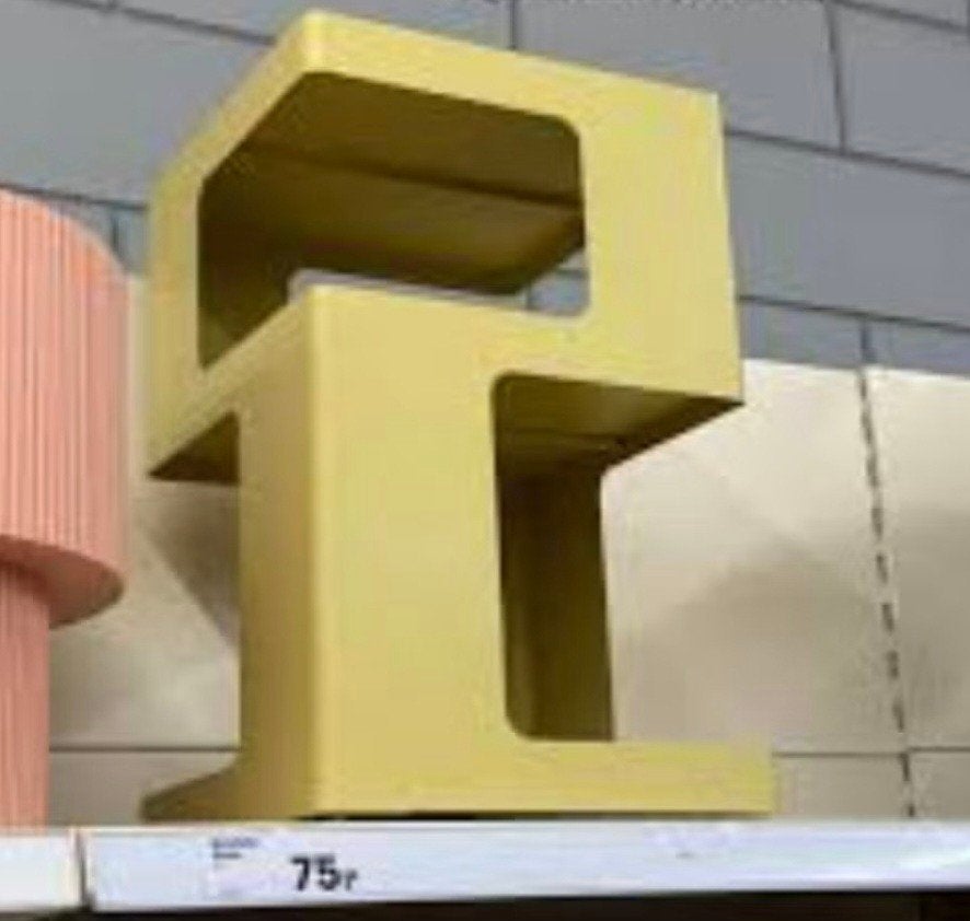 Retro metalen bijzettafel - Geel, Huis en Inrichting, Tafels | Bijzettafels, 45 tot 60 cm, Minder dan 55 cm, Metaal of Aluminium