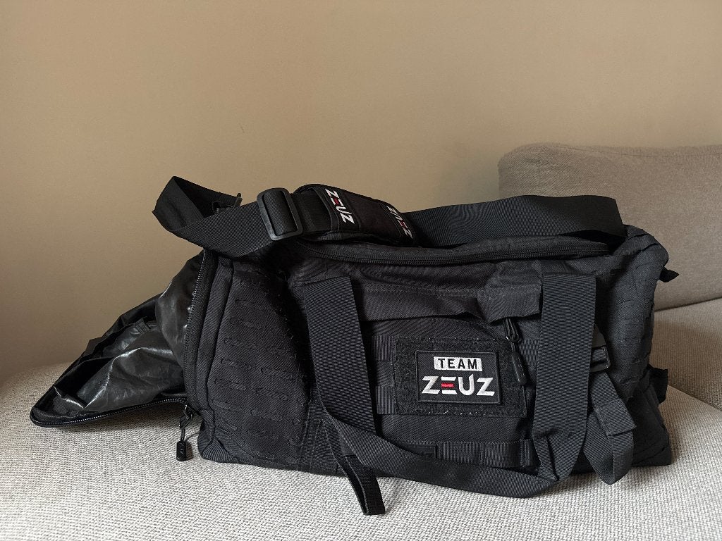 ZEUZ DUFFLE BAG - 40 L, 40 tot 60 cm, 20 tot 30 cm, Zwart, Minder dan 35 cm