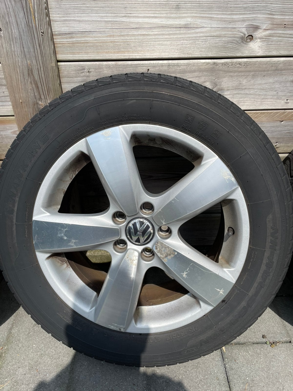 Vw Tiguan velgen, Ophalen, Banden en Velgen, 17 inch, All Season