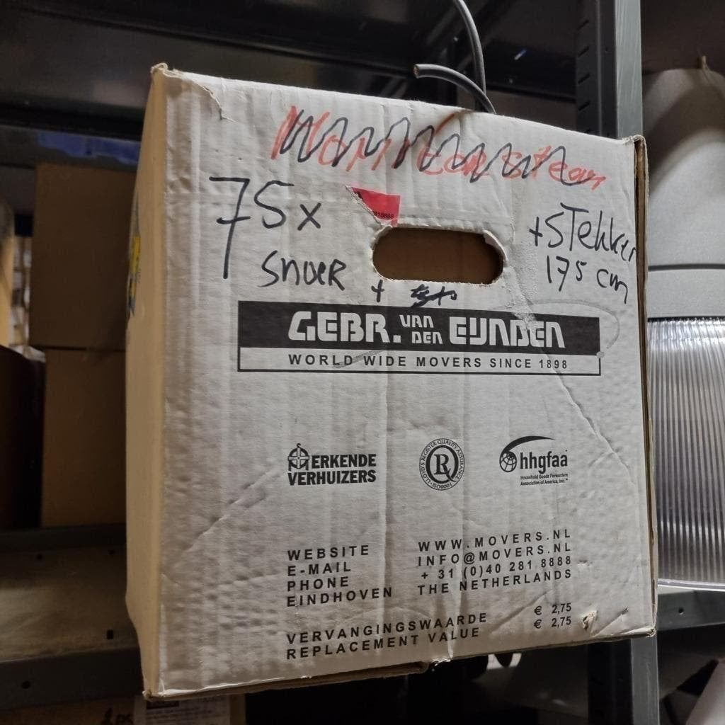 75 AANSLUIT SNOEREN SOEPEL MET SCHUKO GEAARDE STEKKER, Hobby en Vrije tijd, Ophalen, Gebruikt