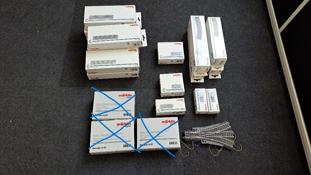 Marklin C-rails, Wisselstroom, Rails, Ophalen of Verzenden, Zo goed als nieuw