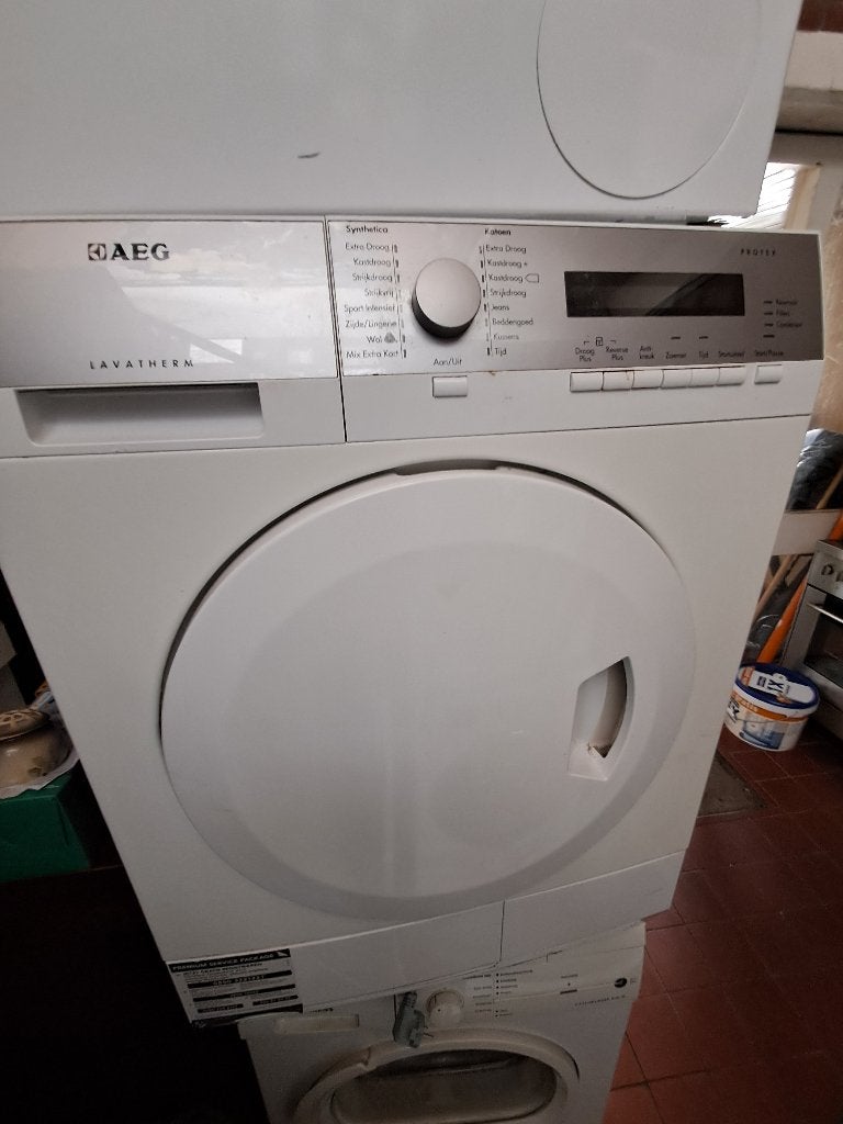 AEG Lavatherm ProTex condensdroger wasdroger wit  CS27334, Ophalen, 6 tot 8 kg, Gebruikt, Voorlader