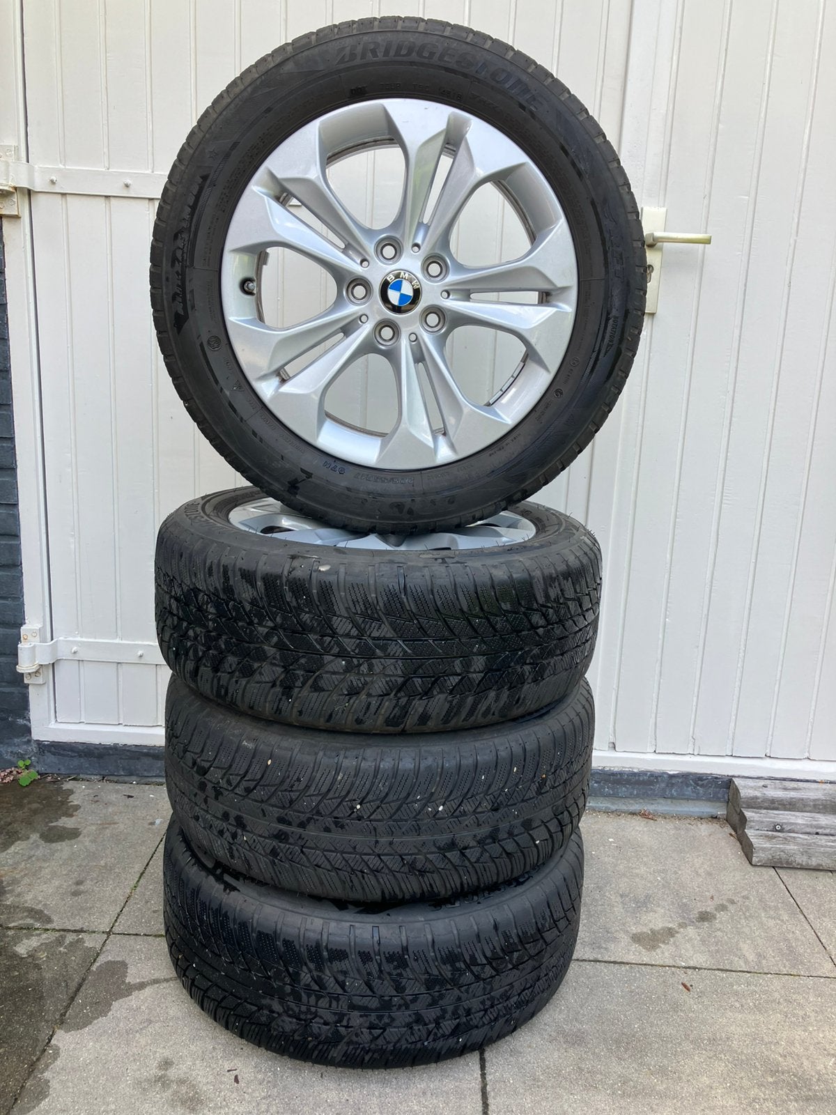 BMW Styling 564 velgen 17” met winterbanden X1 X2, Ophalen, Velg(en), 17 inch, Winterbanden