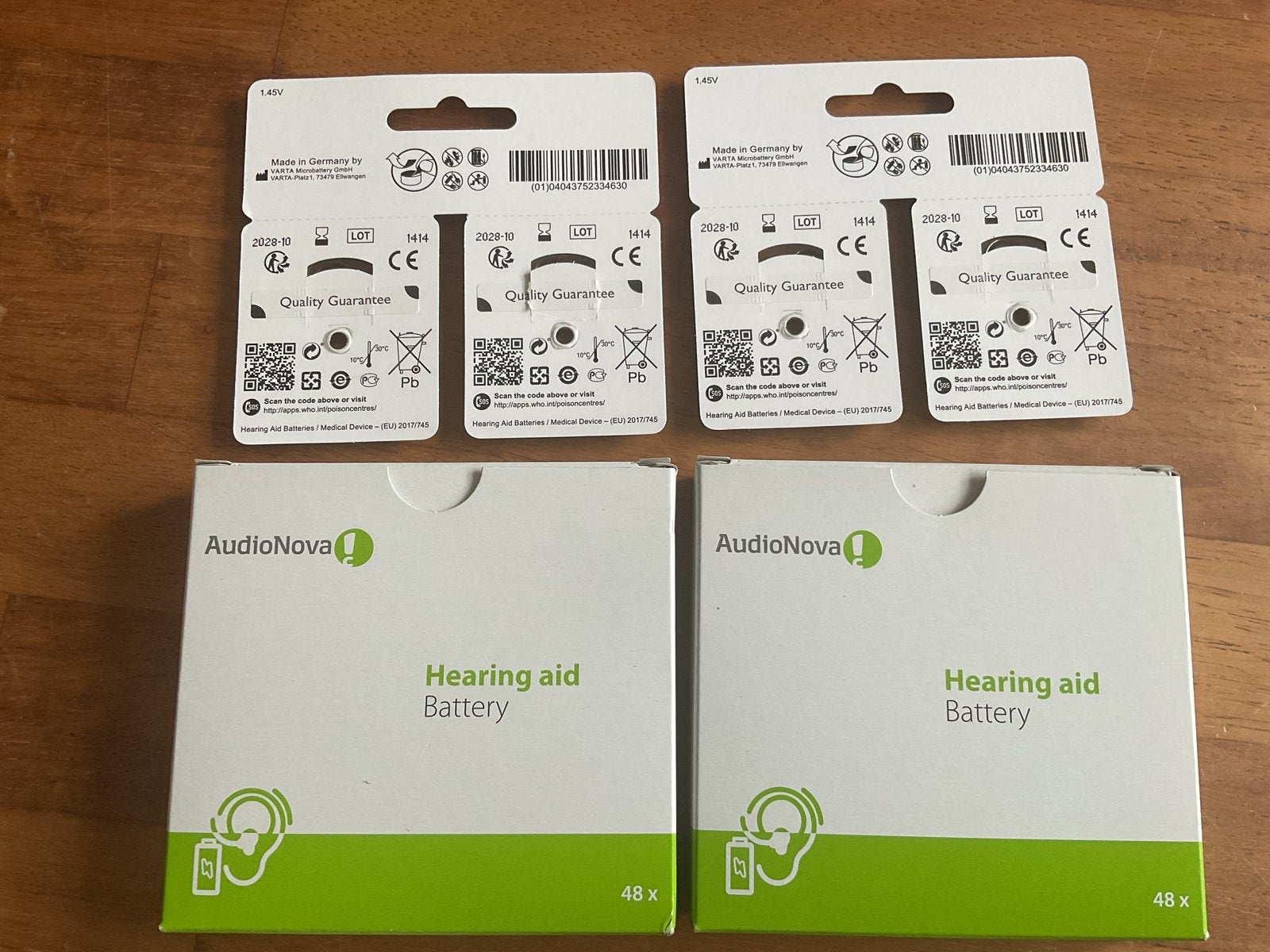 AudioNova batterijen artikelnummer 312 nieuw, Ophalen of Verzenden, Nieuw