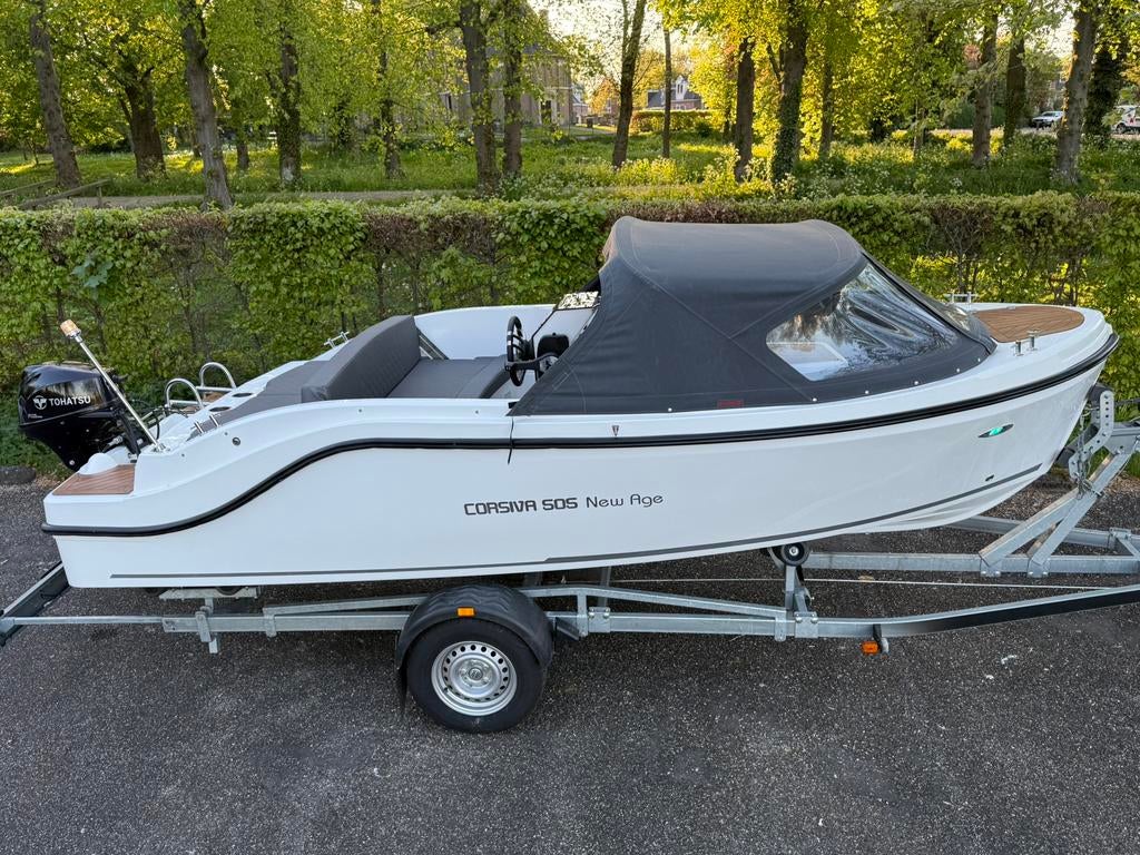 Corsiva 505 New Age Tender sloep met Tohatsu 15pk ** 2022 **, 10 tot 30 pk, Diesel, Ophalen of Verzenden, Zo goed als nieuw