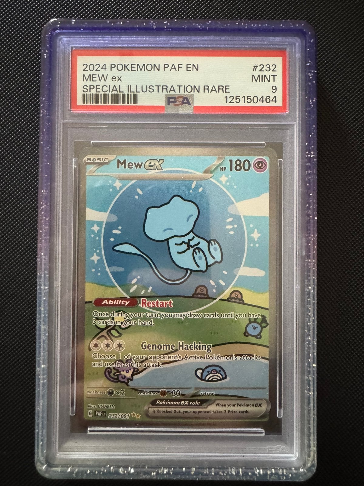 Bubble Mew PSA 9 Pokemon, Ophalen of Verzenden, Zo goed als nieuw