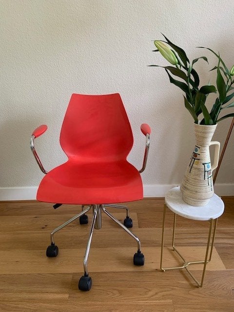 Bureaustoel Kartell De MAUI Design Vico Magistretti, Ophalen, Zo goed als nieuw, Zwart