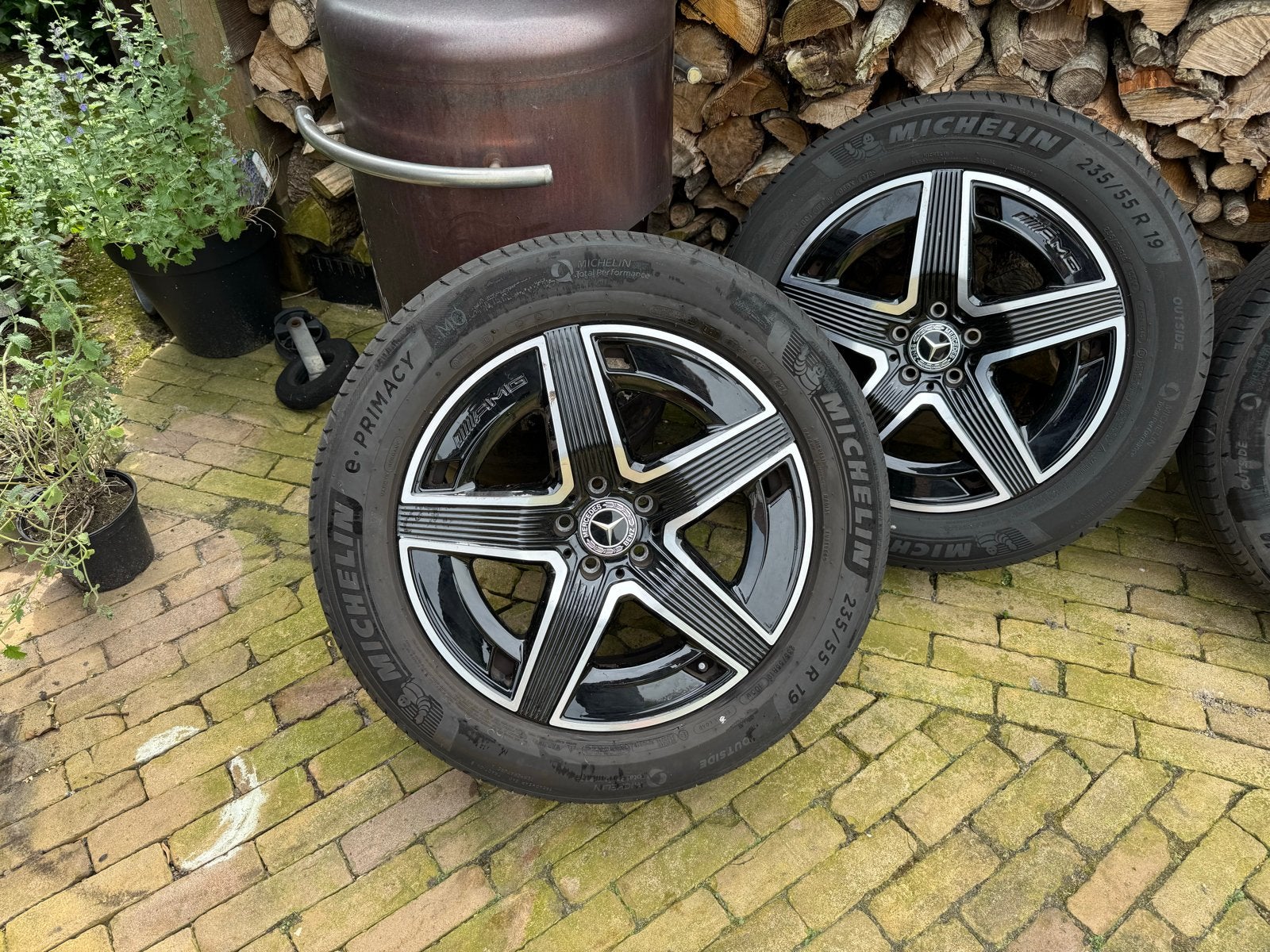 Originele Mercedes  amg GLC (W254 velgen met Michelin banden, Auto-onderdelen, Banden en Velgen, Banden en Velgen, Nieuw, 235 mm