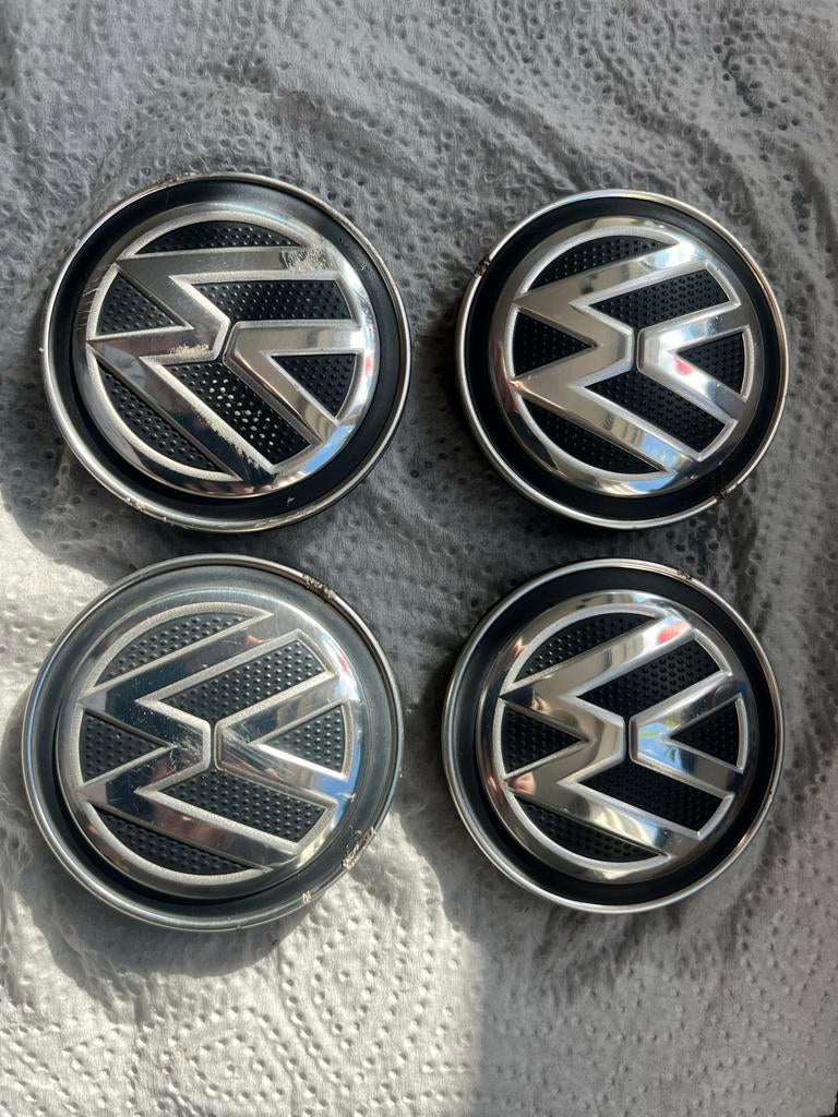4 originele VW naafkappen naafdoppen Volkswagen, Ophalen of Verzenden, Gebruikt