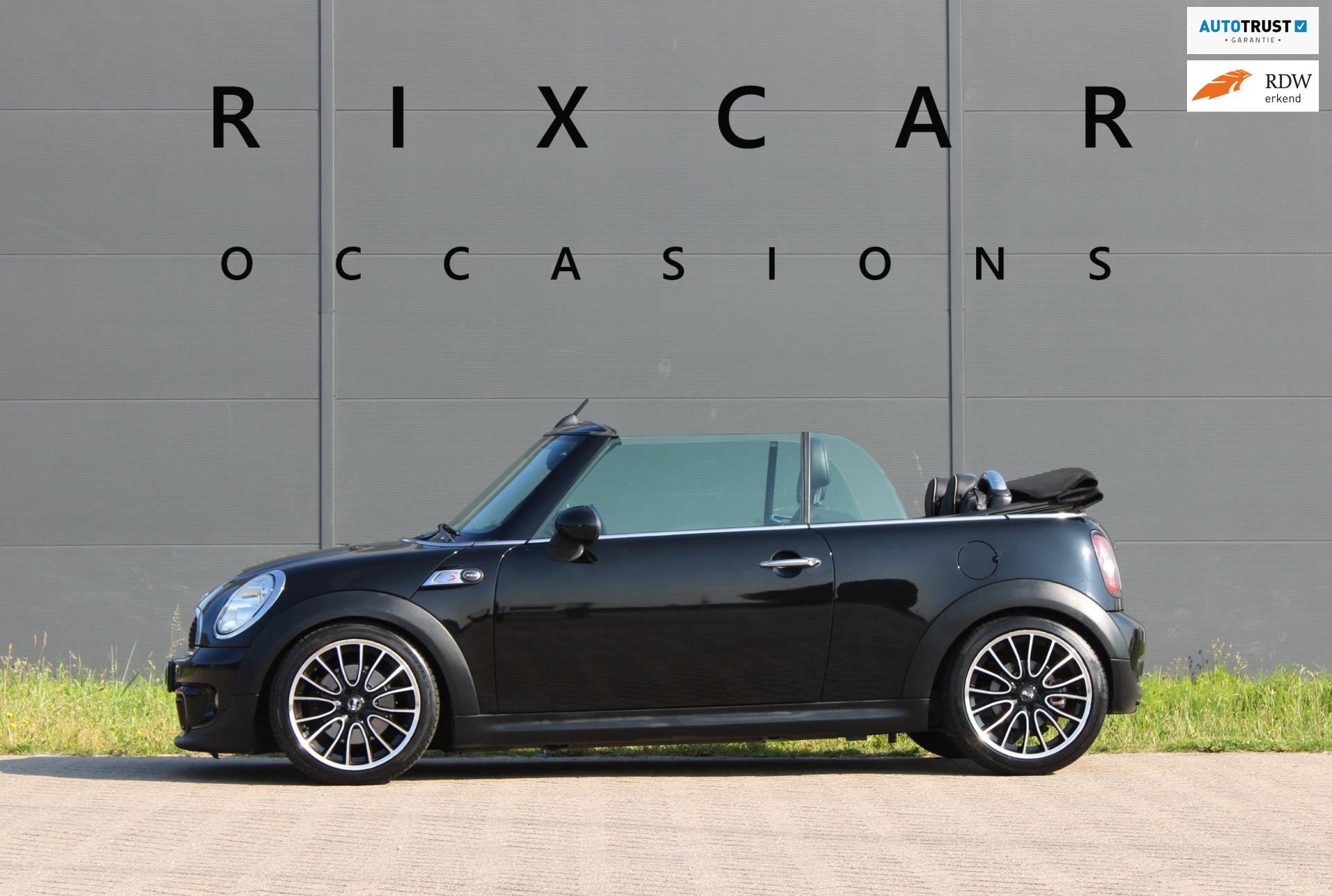 Mini Mini Cabrio 1.6 Cooper S Chili Leder Xenon Sportonderst, Auto's, Voorwielaandrijving, Euro 5, Gebruikt, Zwart