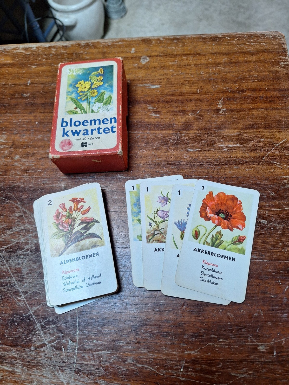 Vintage bloemenkwartet van Jumbo, Ophalen, Gebruikt, Kwartet(ten)