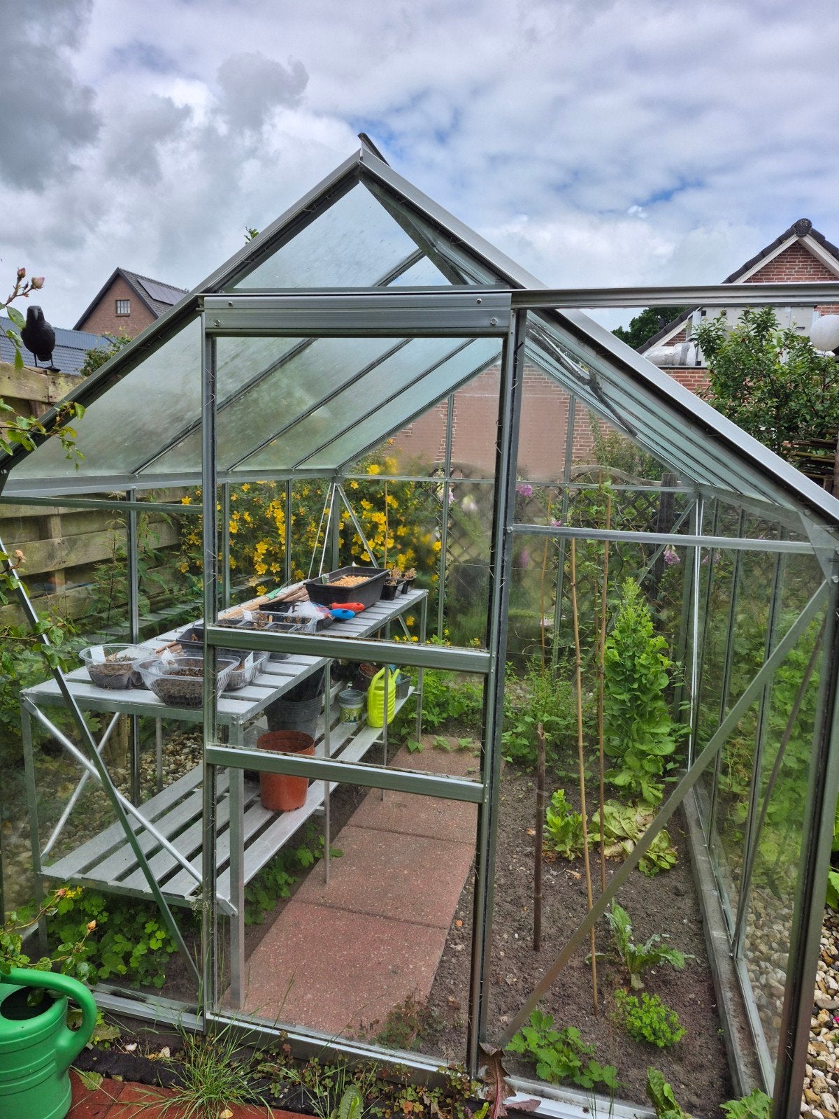 Te koop broeikas, Ophalen of Verzenden, Glas, Zo goed als nieuw, Aluminium
