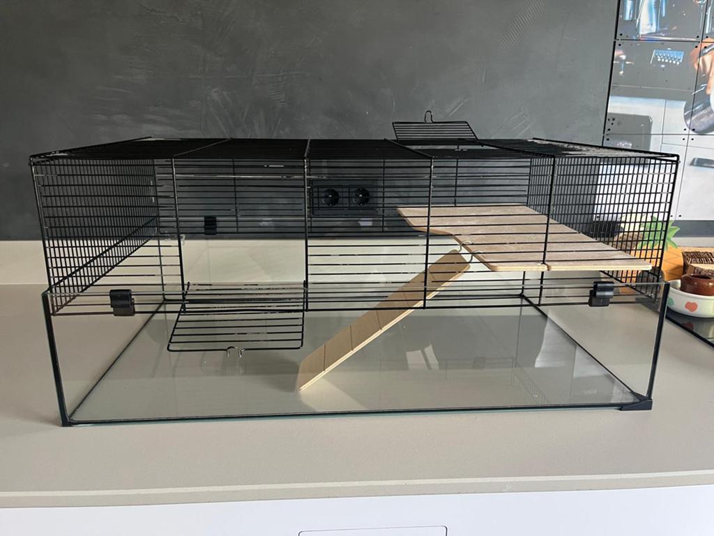 Hamster kooi met toebehoren, Minder dan 60 cm, Kooi, Minder dan 75 cm, Ophalen of Verzenden