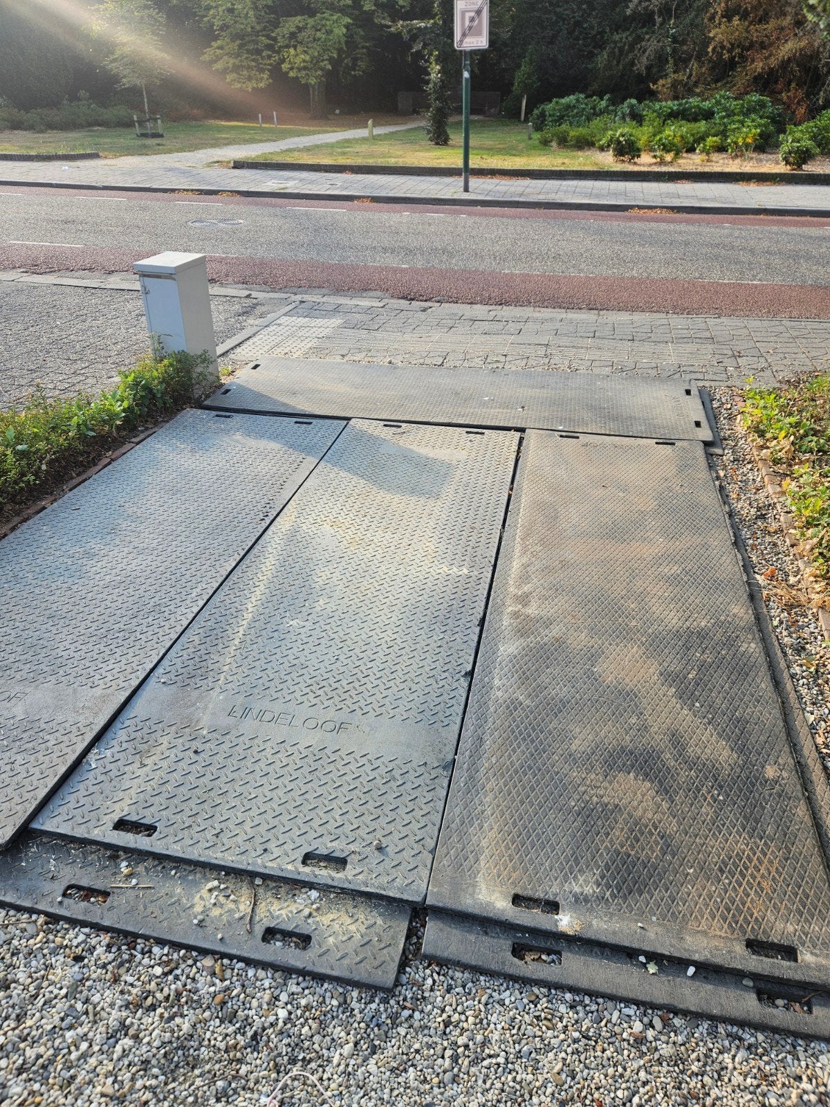 Kunststof rijplaten 3x1m, Ophalen of Verzenden, Gebruikt