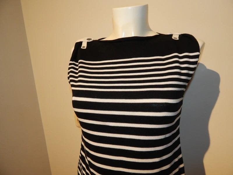 Jean Paul Gaultier gebreide top marine look merk stiksel S, Kleding | Dames, Jean Paul Gaultier, Gedragen, Meerkleurig, Verzenden