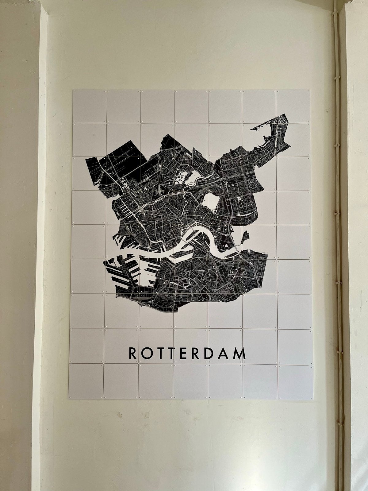 IXXI Rotterdam - Collectors item, Zwart, Ophalen of Verzenden, Zo goed als nieuw, Wandbord of Wandpaneel