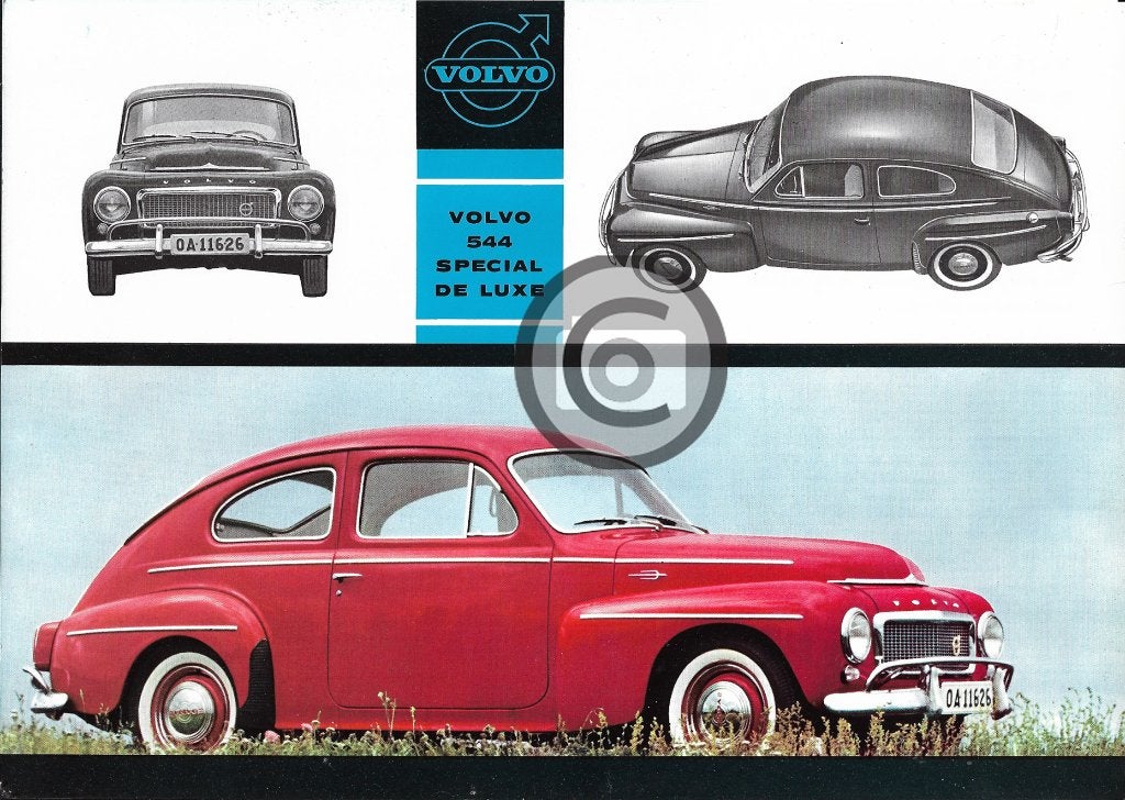 oldtimer Volvo 544 Special De Luxe USA - Canada leaflet 1961, Ophalen of Verzenden, Zo goed als nieuw, Volvo
