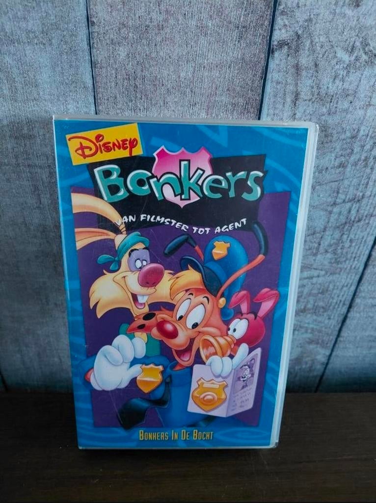 Disney Bonkers videoband. Van filmster tot Agent, Alle leeftijden, Ophalen of Verzenden, Gebruikt, Tekenfilms en Animatie