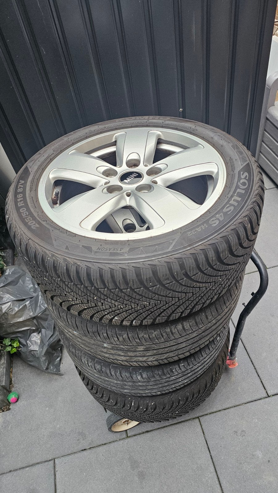 set van 4 mini velgen, Ophalen