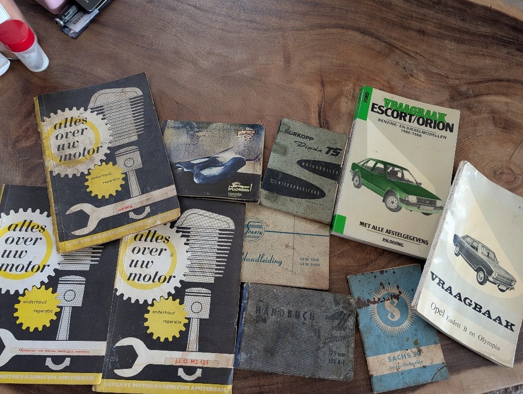 lot oude Boeken Vraagbaken heinkel/ Sachs/Dürkopp/Opel, Ophalen, Gebruikt, Overige typen, Overige merken
