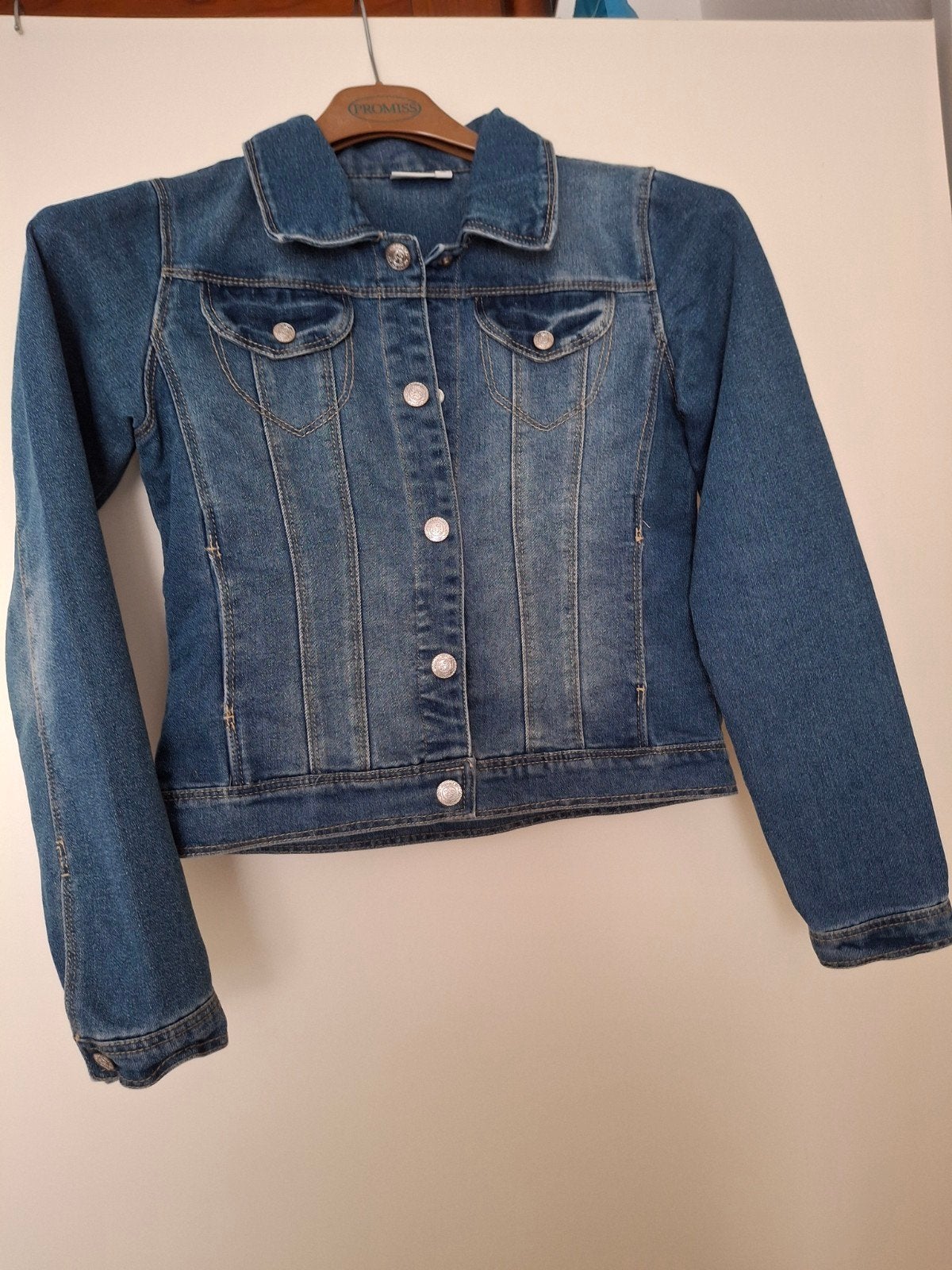 Stoere spijkerjas van Name It, maat 152, Meisje, Ophalen of Verzenden, Zo goed als nieuw, Name It