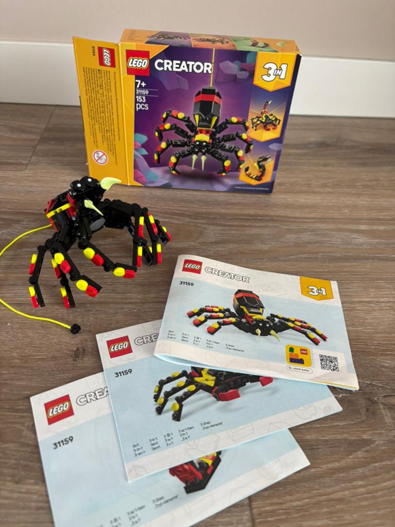 Lego Creator 31159 Griezelspin 3-in-1 set, Lego, Ophalen of Verzenden, Zo goed als nieuw, Compleet