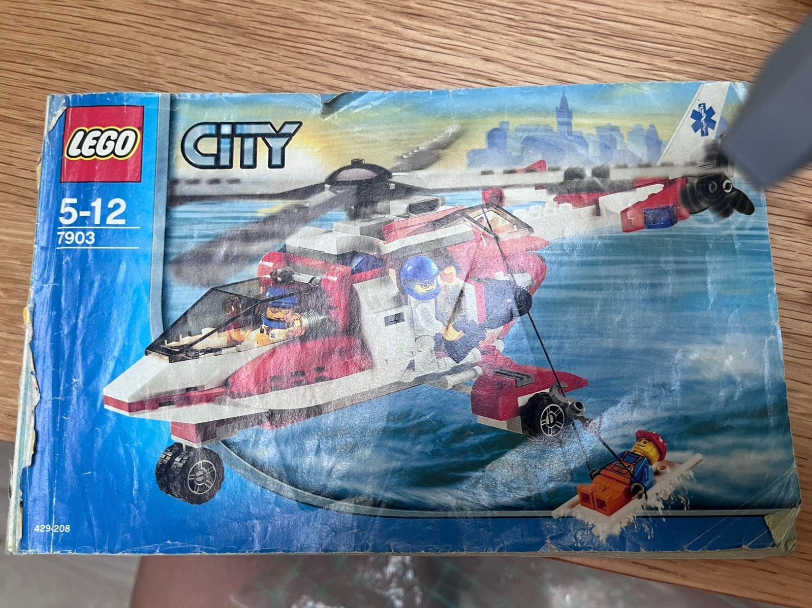Lego City 7903 Helikopter met redder en patiënt, Ophalen of Verzenden, Gebruikt, Lego