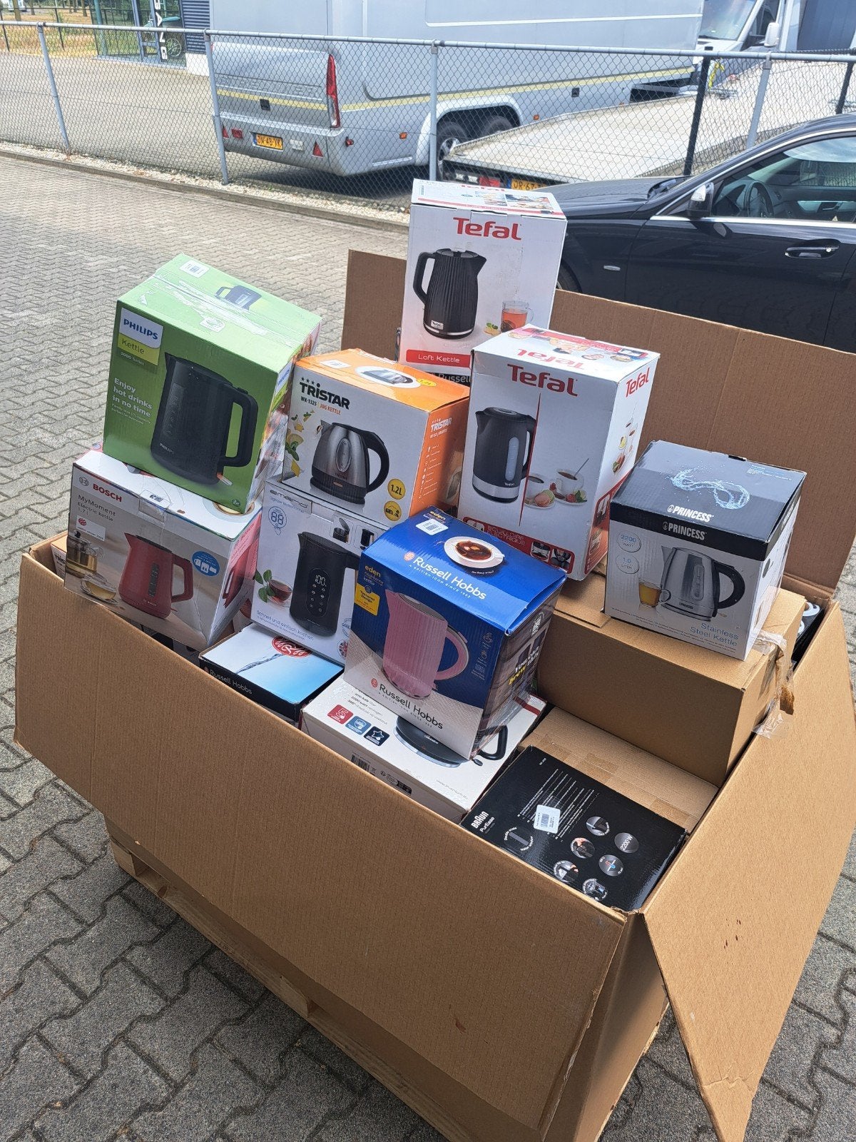 Diverse waterkokers - Nieuw in doos, 1 tot 2 liter, Ophalen, Nieuw, Rvs