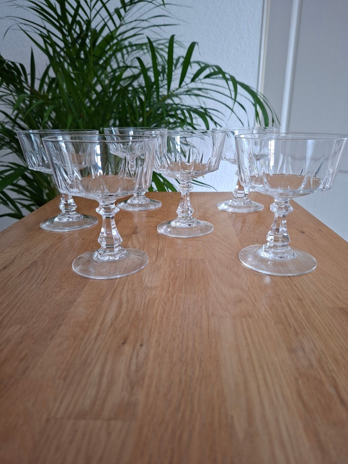 Set van 6 kristallen dessertglazen/ijscoupes, Ophalen of Verzenden
