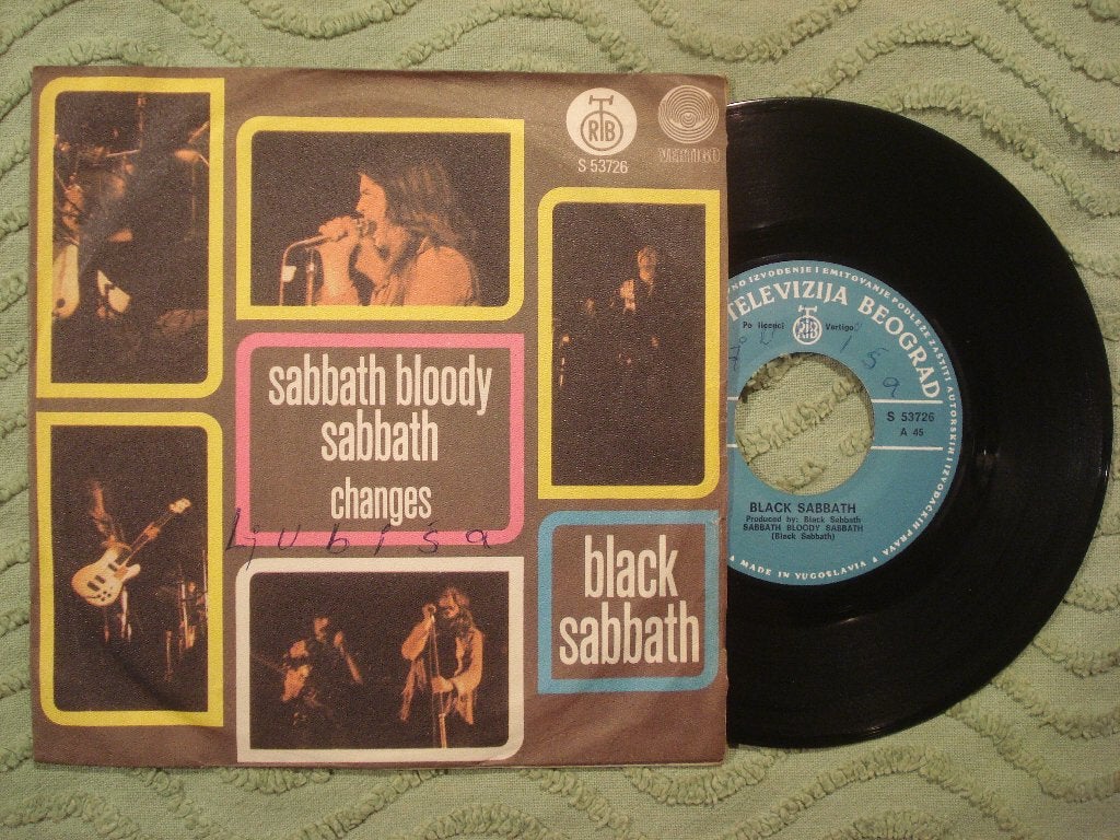 Black Sabbath 7" Vinyl: Sabbath Bloody Sabbath (Joegoslavië), Gebruikt, 7 inch, Ophalen of Verzenden, Rock en Metal