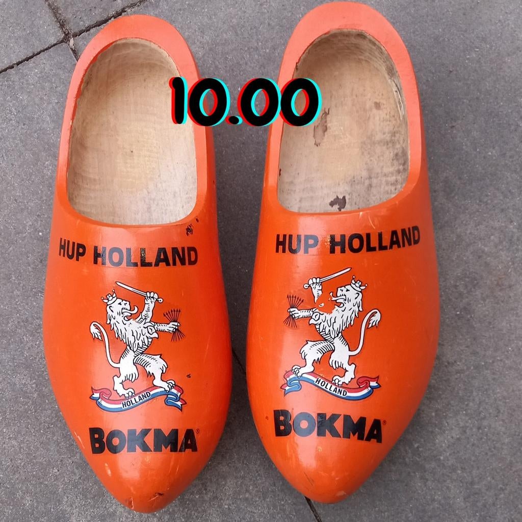 Oranje Klompen Hup Holland Bokma Voetbal, Verzamelen, Sportartikelen en Voetbal, Ophalen