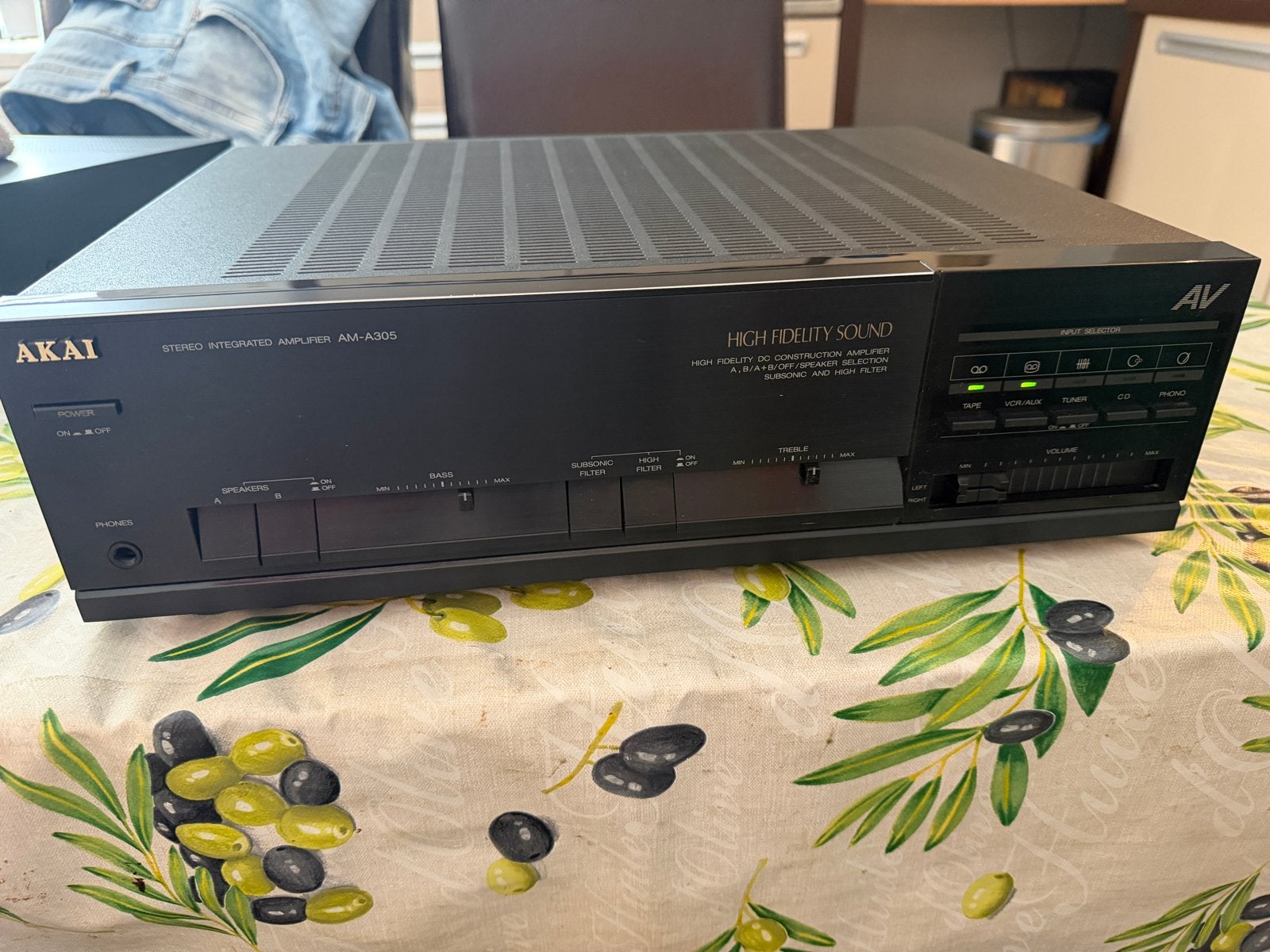 Akai AM-A305 Stereo Geïntegreerde Versterker, Overige merken, Gebruikt, Ophalen of Verzenden, 60 tot 120 watt