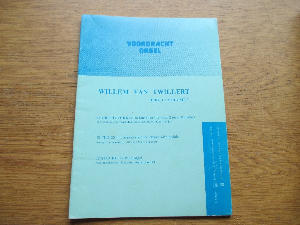 Willem van Twillert - Voordracht Orgel Deel 1, Orgel, Gebruikt, Klassiek, Ophalen of Verzenden