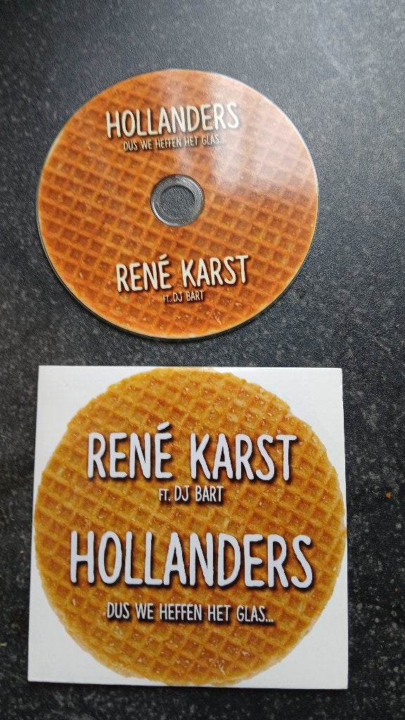 Rene Karst ft DJ Bart - Hollanders (We Heffen Het Glas), Ophalen of Verzenden, Zo goed als nieuw, Levenslied of Smartlap, Single