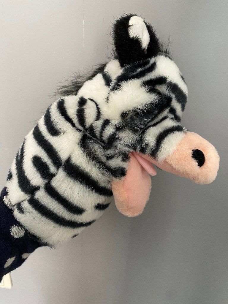 Nieuwe handpop zebra lobbes, Overige merken, Overige karakters, Overige typen, Nieuw