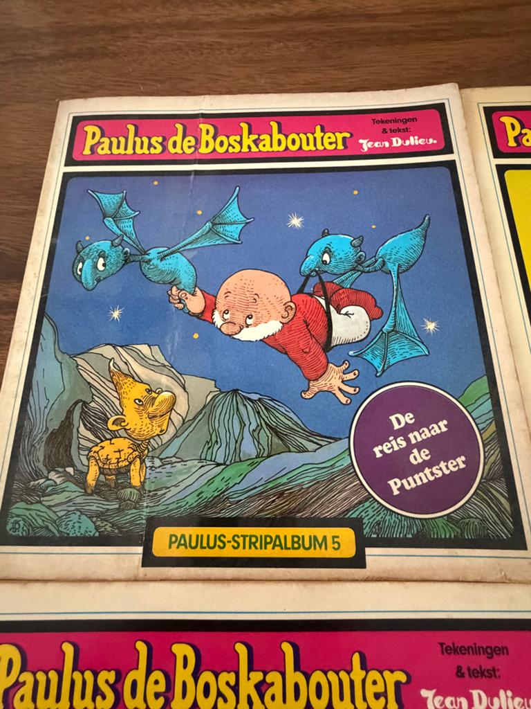 Paulus de Boskabouter stripboeken - delen 5 t/m 8, Boeken, Stripboeken, Meerdere stripboeken, Ophalen of Verzenden, Gelezen
