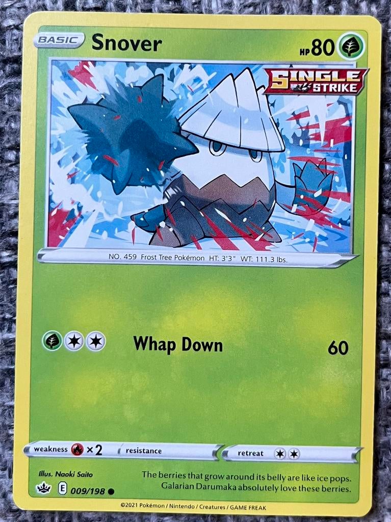 Pokémonkaart van Snover (459) • Chilling Reign (009/198), Verzenden, Nieuw, Losse kaart