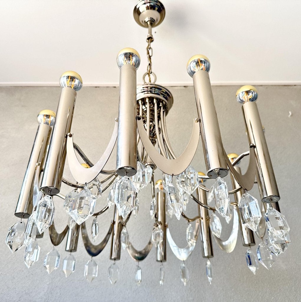Vintage Sciolari kroonluchter, Huis en Inrichting, Niet ingevuld, Gebruikt, Mid century modern, Niet ingevuld