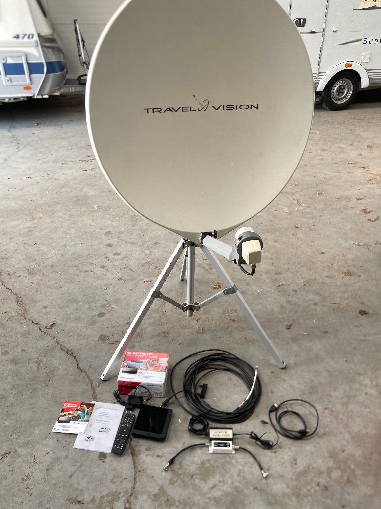 travel vision R6 schotel 80 cm compleet pakket, Ophalen, Gebruikt