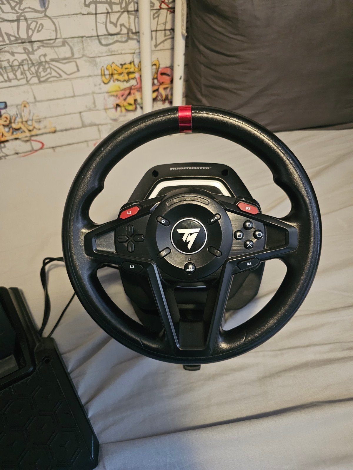 Thrustmaster racestuur met pedalen - Nieuwstaat, Ophalen, Racestuur, Force feedback, PlayStation