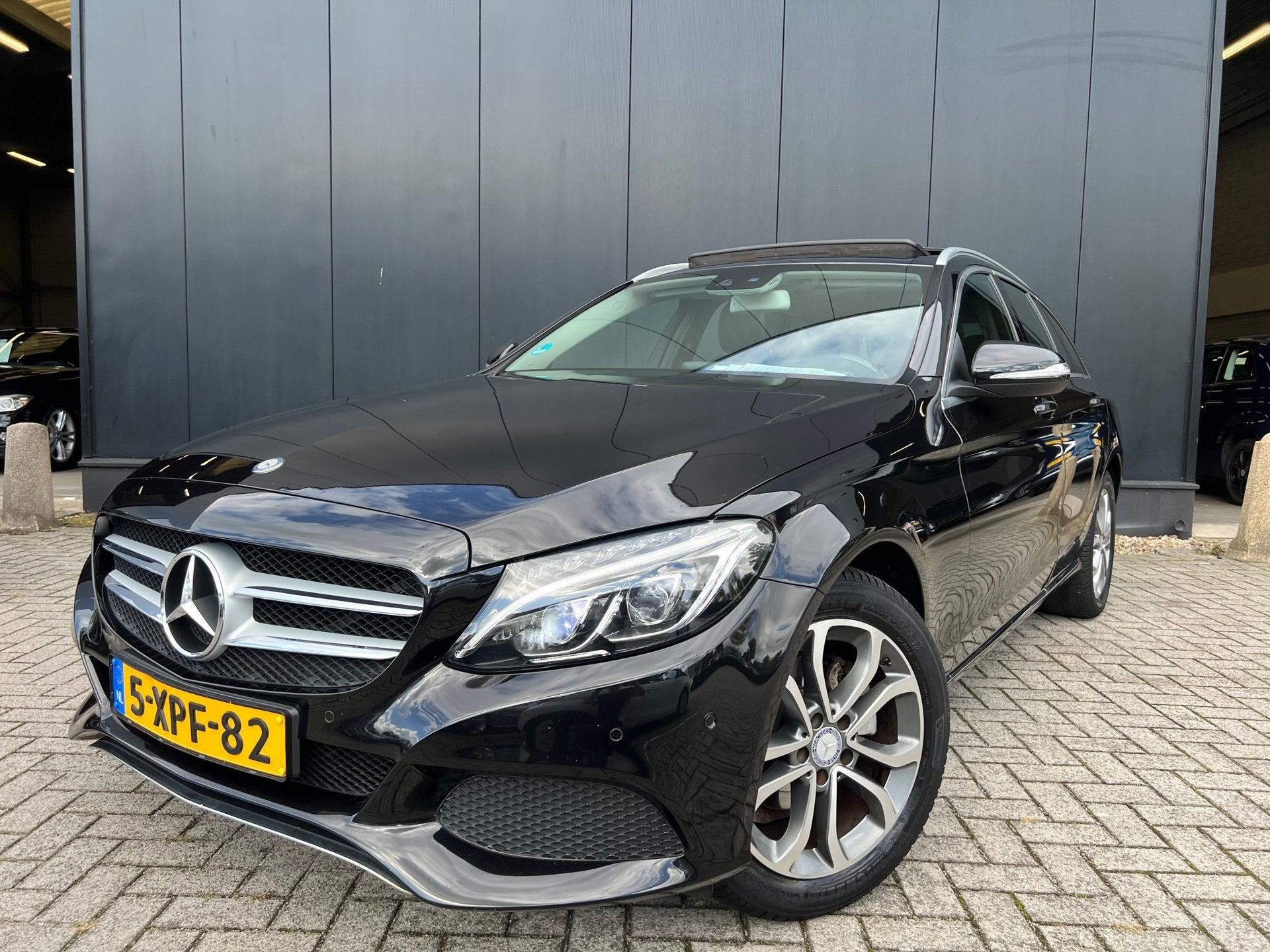 Mercedes-Benz C-klasse Estate 180 Aut/Panodak/Leer/Navi/OrgN, Auto's, Automaat, 745 kg, Achterwielaandrijving, Leder en Stof