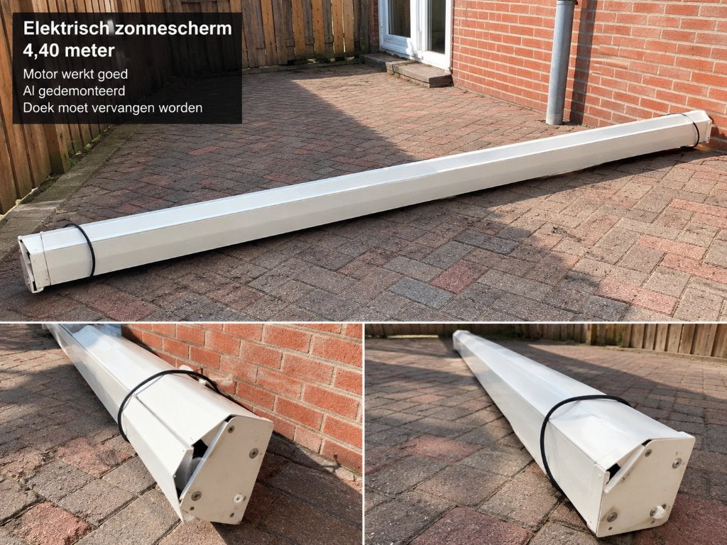Zonnescherm, Ophalen, Gebruikt, Elektrisch, 150 tot 300 cm