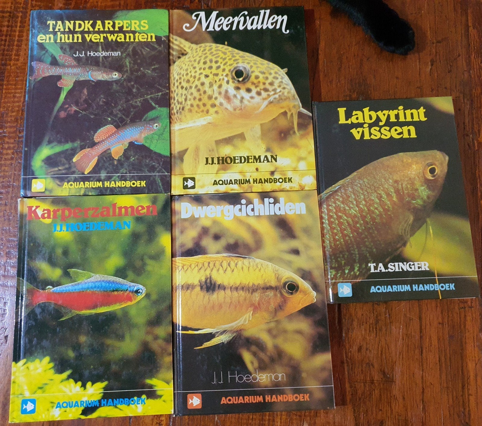 5 aquarium vis boeken. Tandkarpers, meervallen, karperzalmen, Ophalen of Verzenden