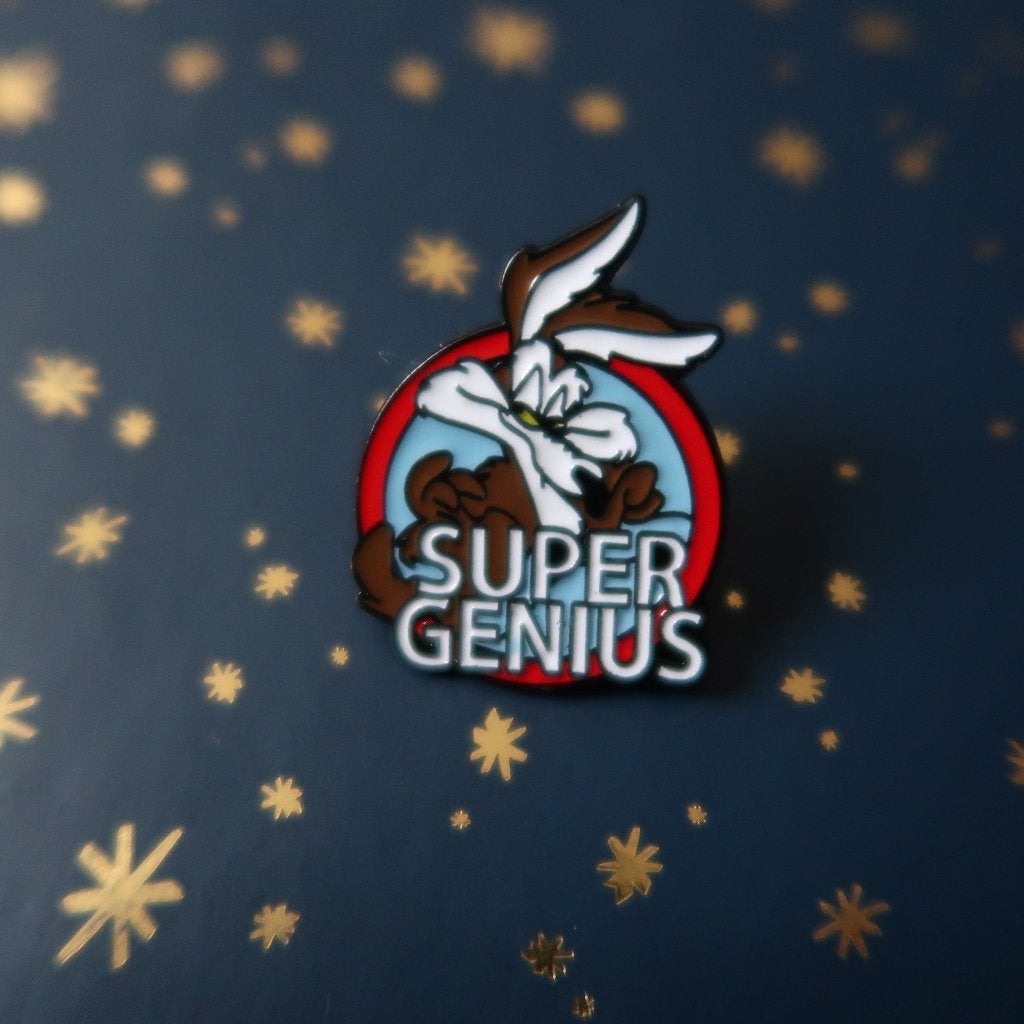 Looney Tunes Super Genius Wile E. Coyote Pin Broche Speldje, Verzamelen, Stripfiguren, Verzenden, Looney Tunes, Nieuw, Kleding