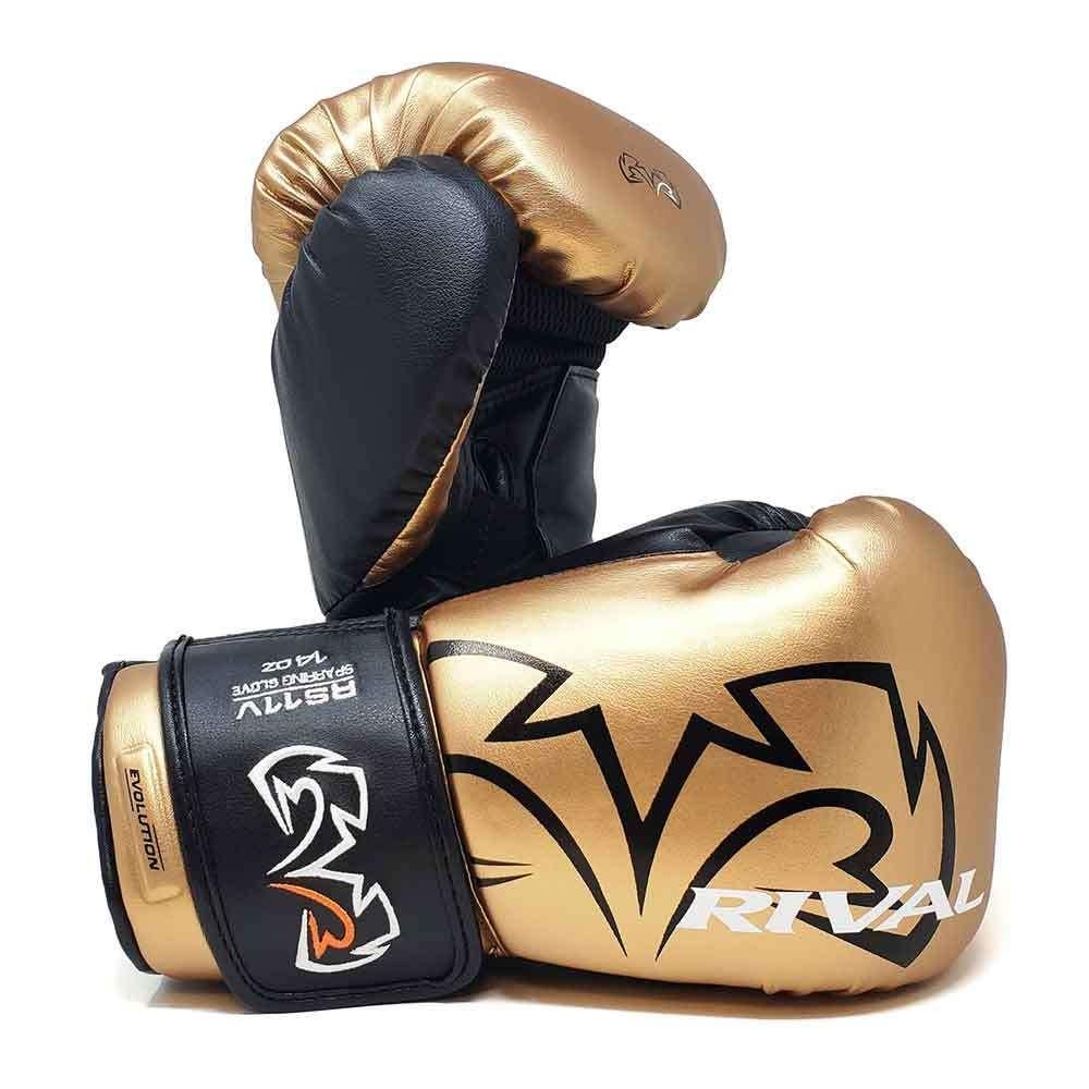Bokshandschoenen Rival Evolution RS11V Sparring Gold, Ophalen of Verzenden, Nieuw, Bokshandschoenen