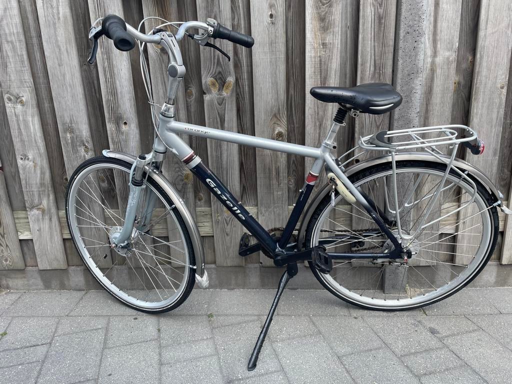 Gazelle  Orange heren fiets, Ophalen, Gebruikt, 49 tot 53 cm, Schijfrem