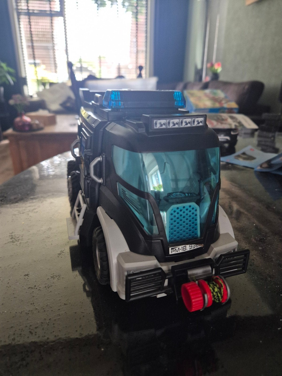 playmobil politie bus, Ophalen of Verzenden, Gebruikt