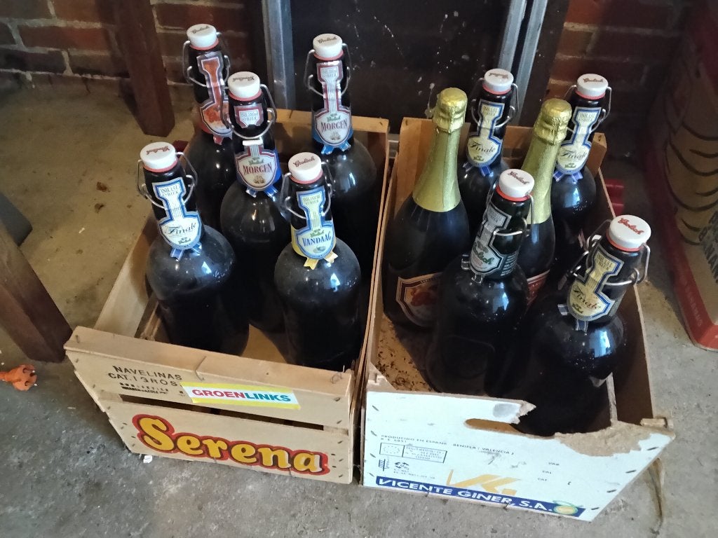 Grolsch grote beugel flessen  T.E.A.B., Ophalen, Zo goed als nieuw, Flesje(s), Grolsch