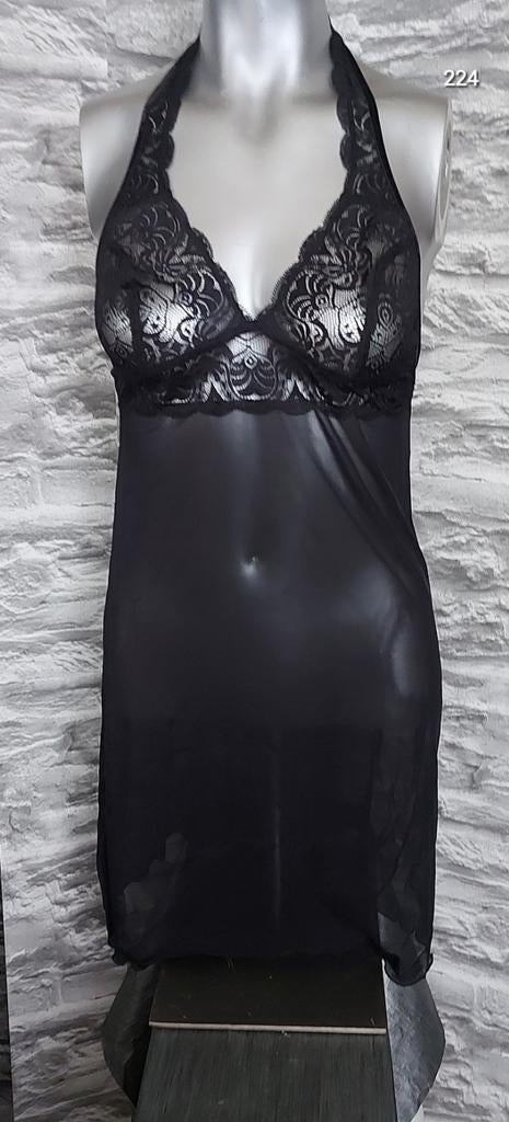 Sexy zwart lingerie jurkje M, Hunkemöller, Ophalen of Verzenden, Zwart, Nachtkleding